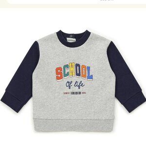 BONTON Grey School Baby Sweatshirt
